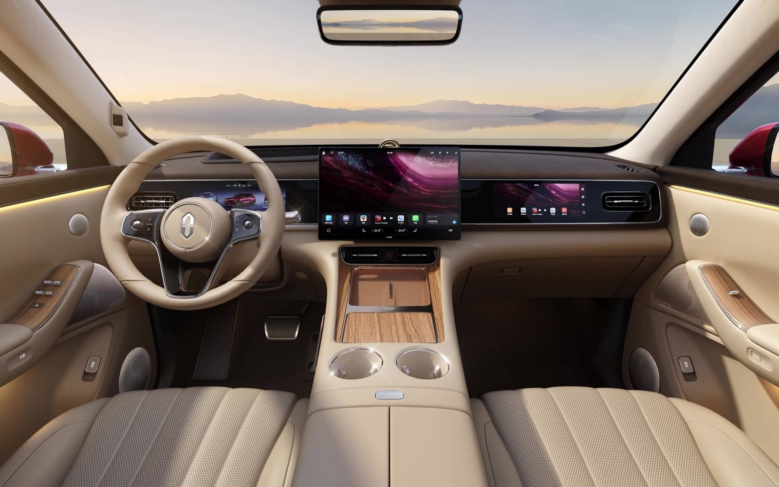 AITO M7 EREV 2026 — главное фото модели, интерьер, dashboard wide, рынок china