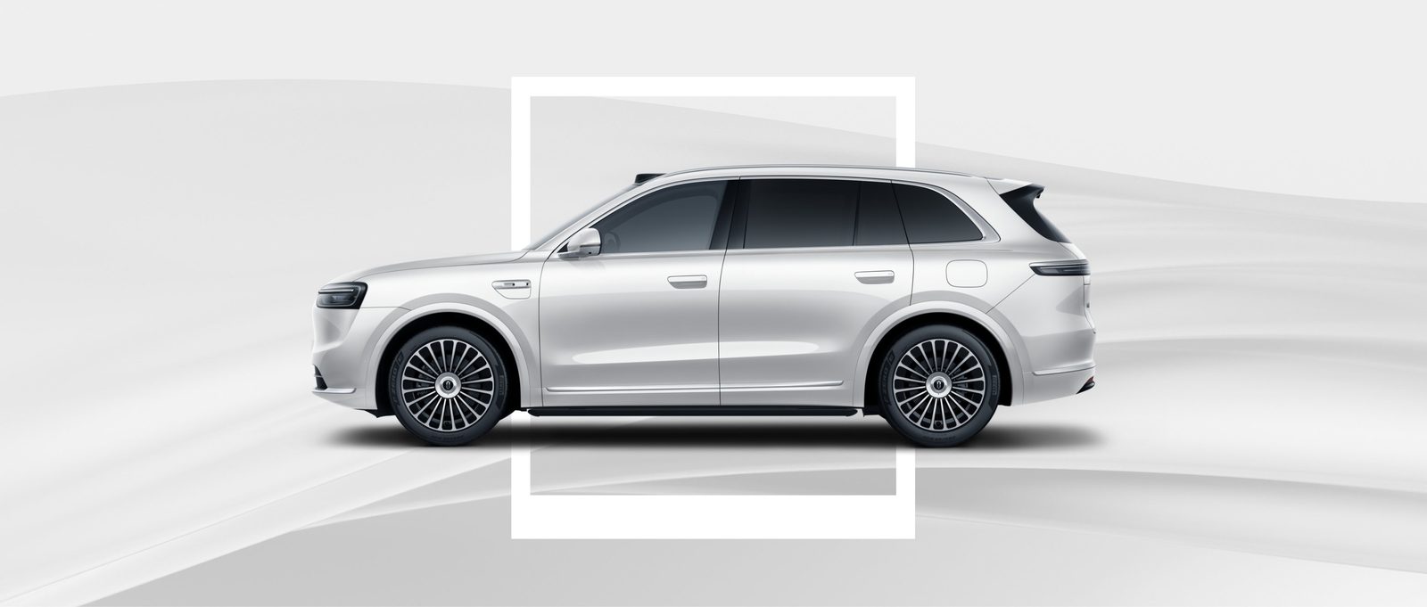 AITO M7 EV 2026 — экстерьер, side profile white, рынок china