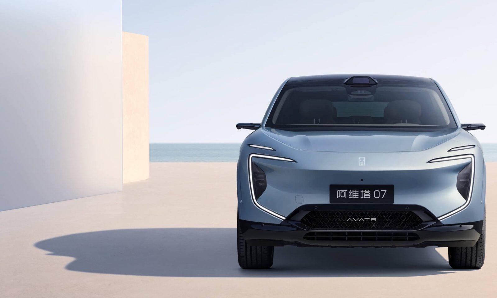 Avatr 07 EV 2024 — экстерьер, вид спереди, рынок official_global_site