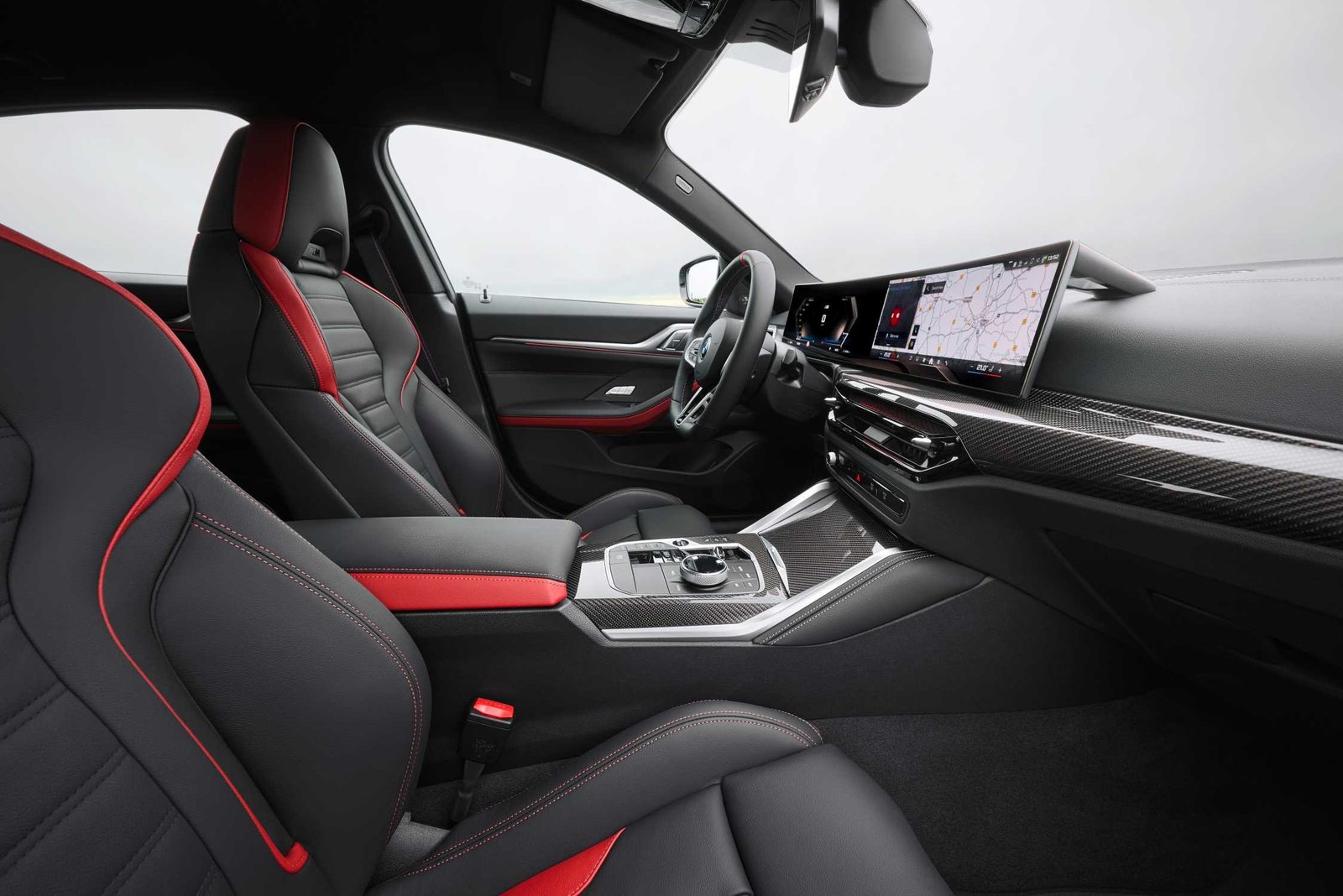 BMW i4 Global 2021 — интерьер, rear cabin, рынок Global / EV Query only