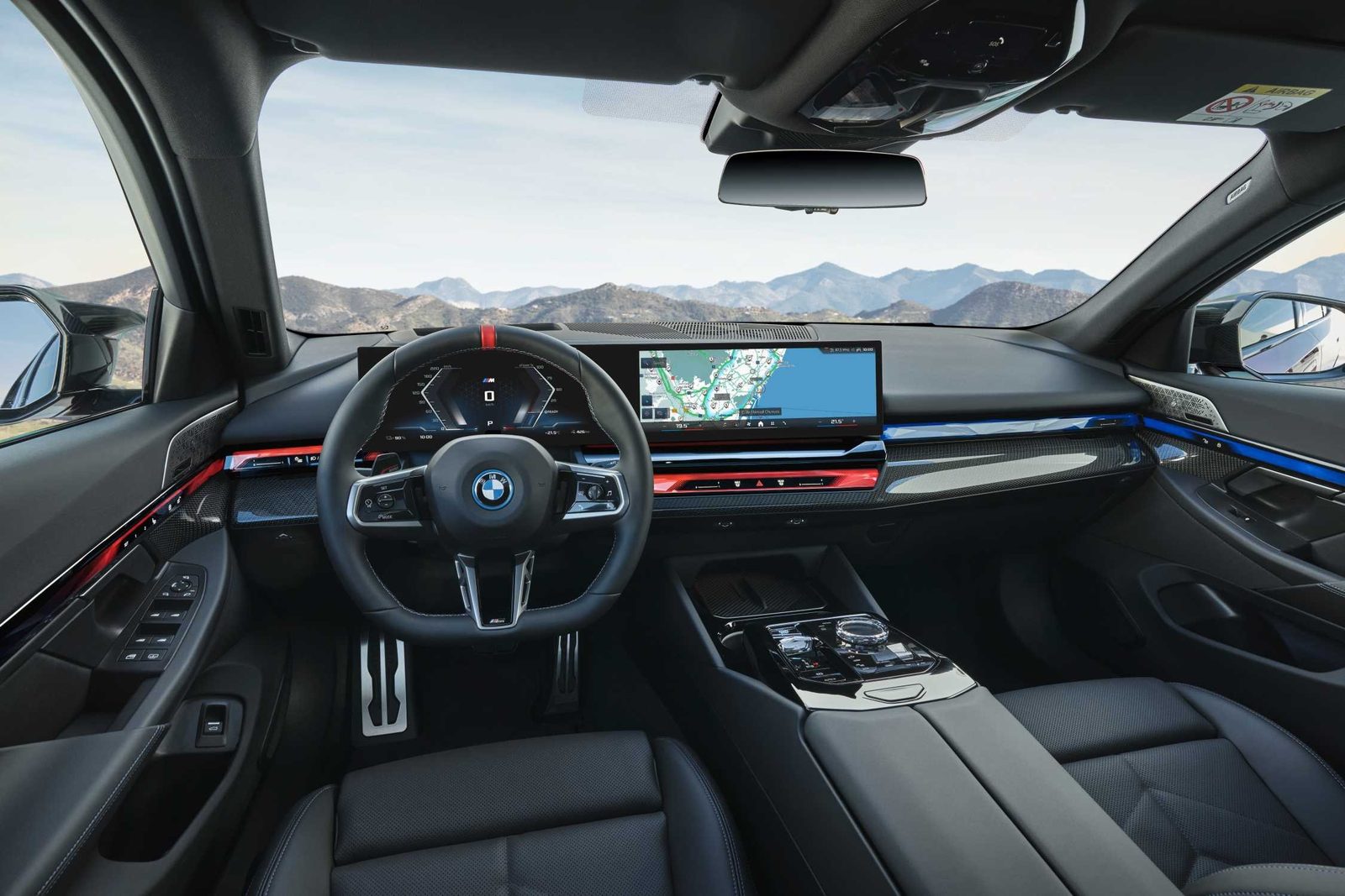 BMW i5 Global 2023 — интерьер, front cabin, рынок Global / EV Query only