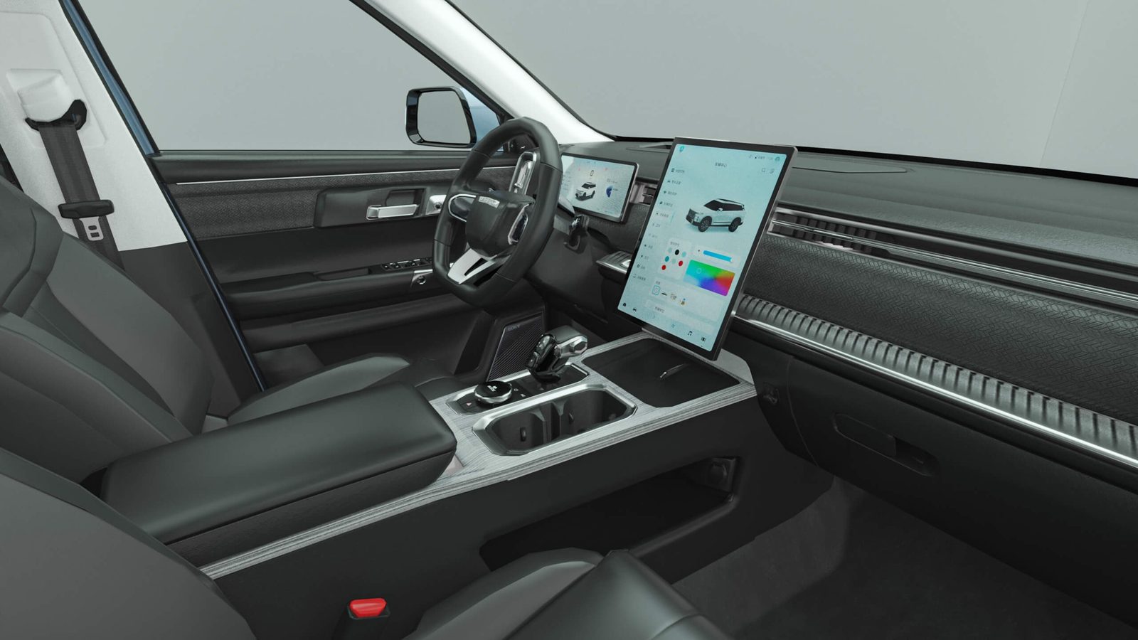 Chery Group Jaecoo J7 SHS / C-DM 2024 — интерьер, второй ряд сидений, рынок internal_mvp