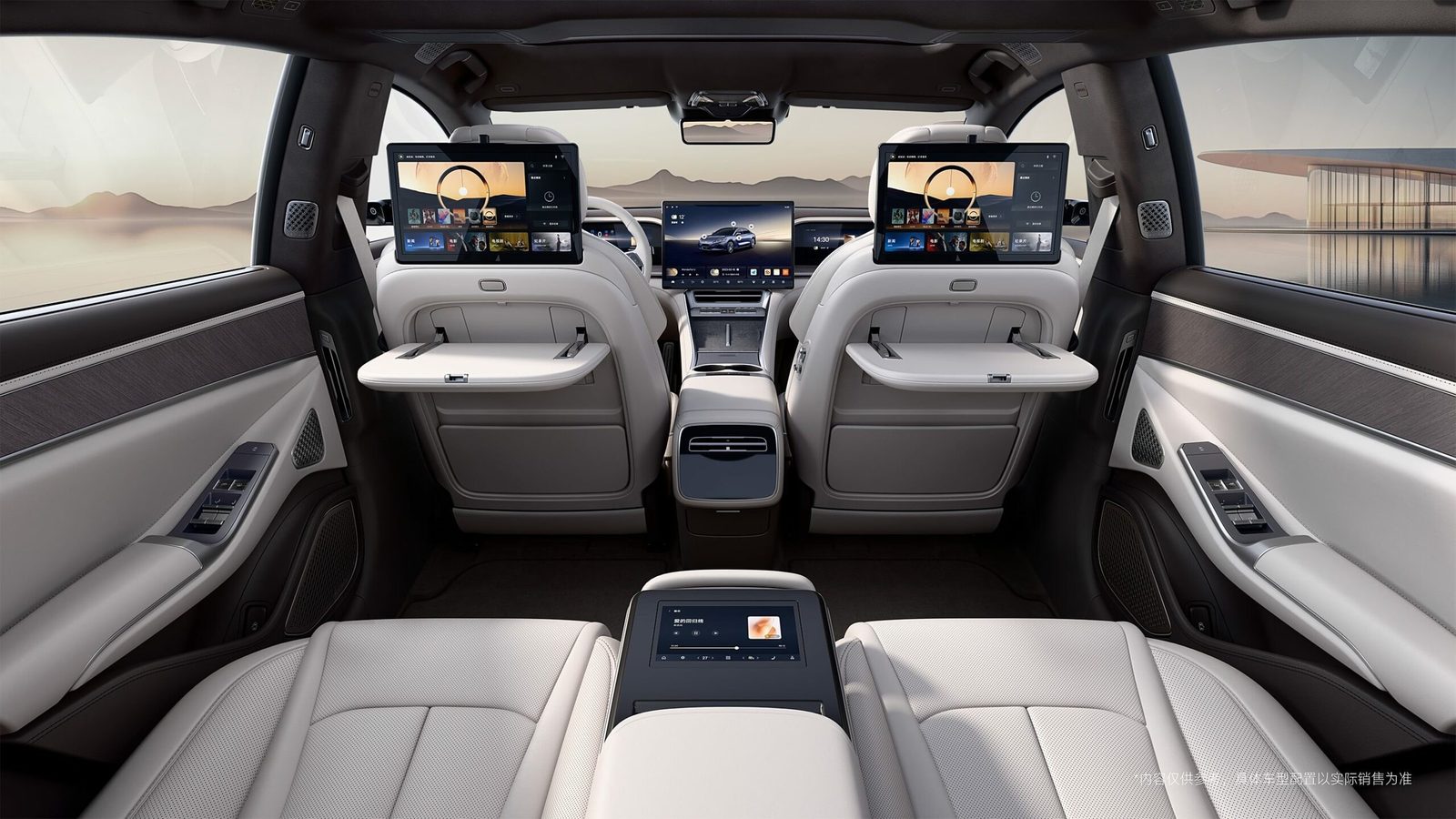 Denza Z9 PHEV 2024 — интерьер, второй ряд сидений, рынок internal_mvp