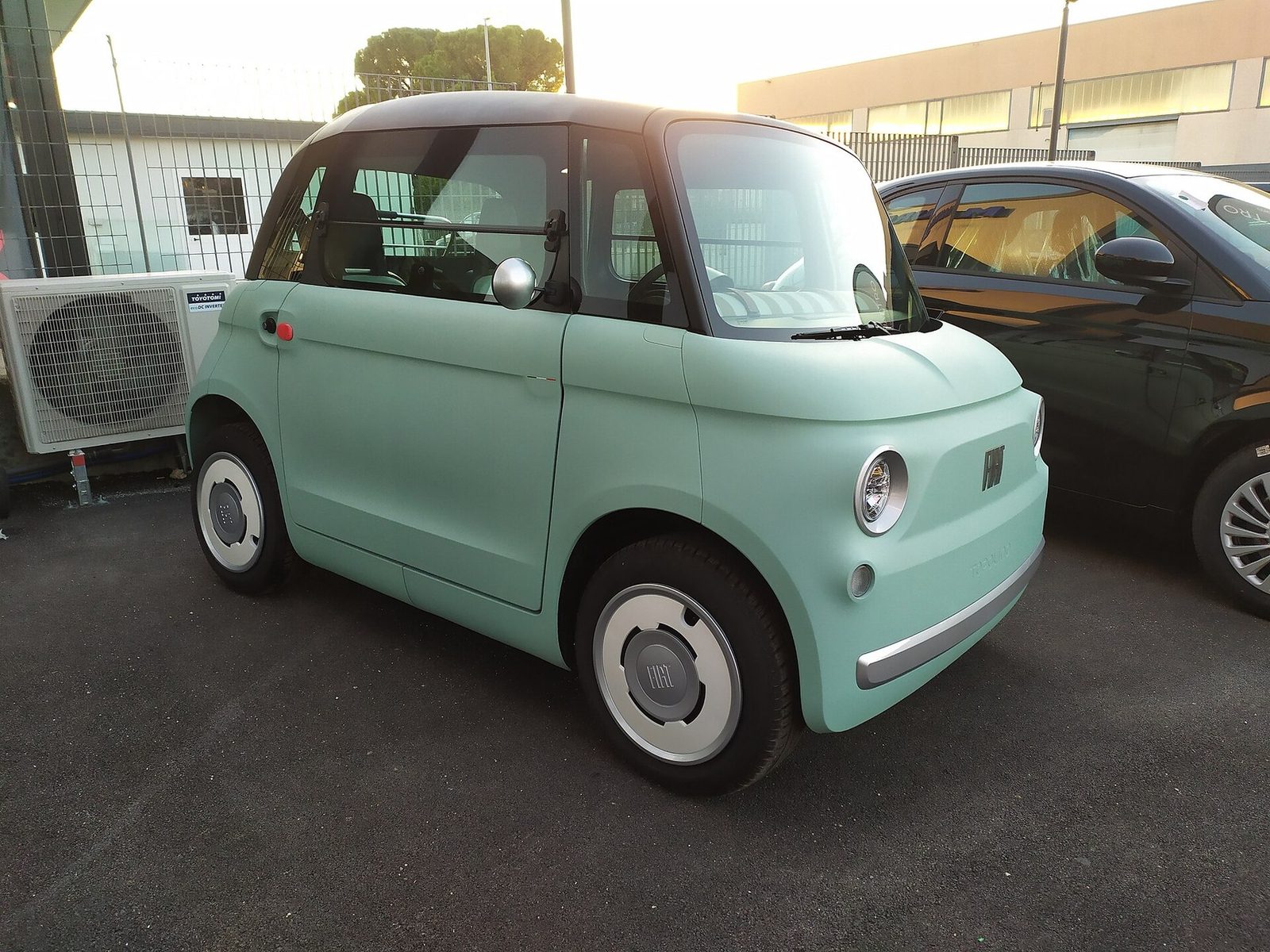 Fiat Topolino 2023 — экстерьер, вид спереди, рынок Europe public-rights reference