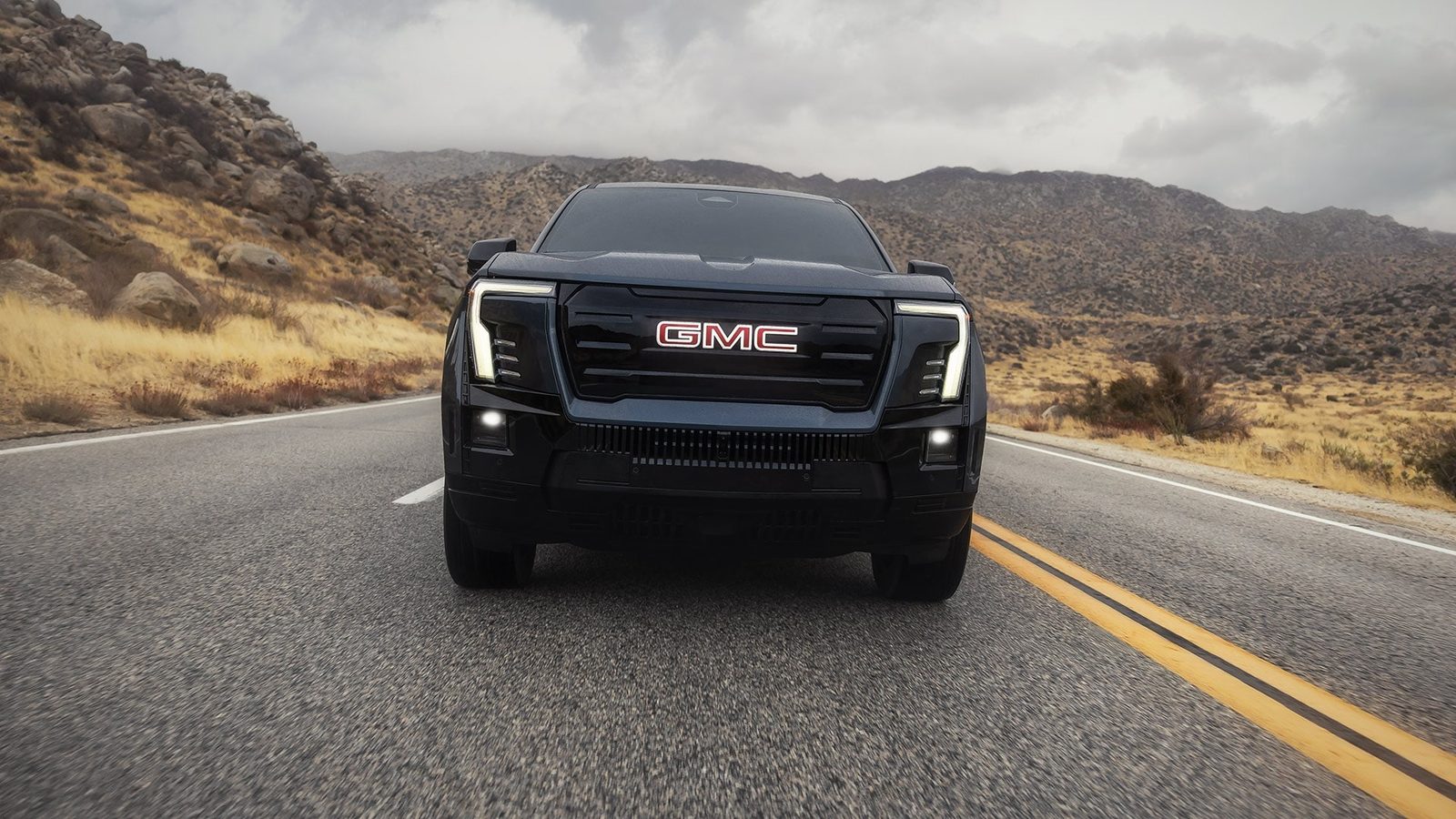 GMC Sierra EV 2024 — экстерьер, вид спереди, рынок us_reference