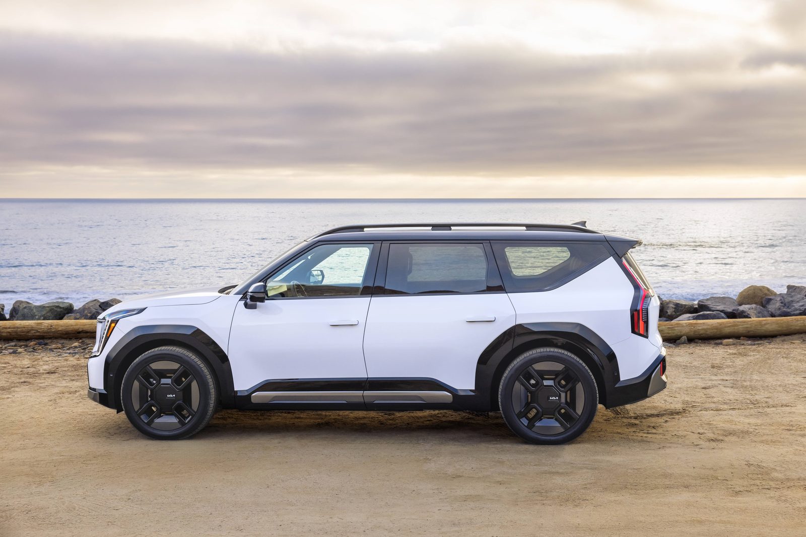 Kia EV9 Global 2026 — экстерьер, вид сбоку, рынок US / global official press media