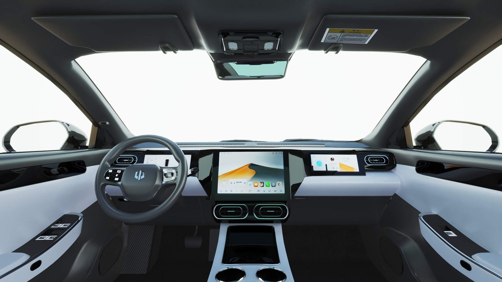Leapmotor C01 EREV 2023 — интерьер, второй ряд сидений, рынок internal_mvp