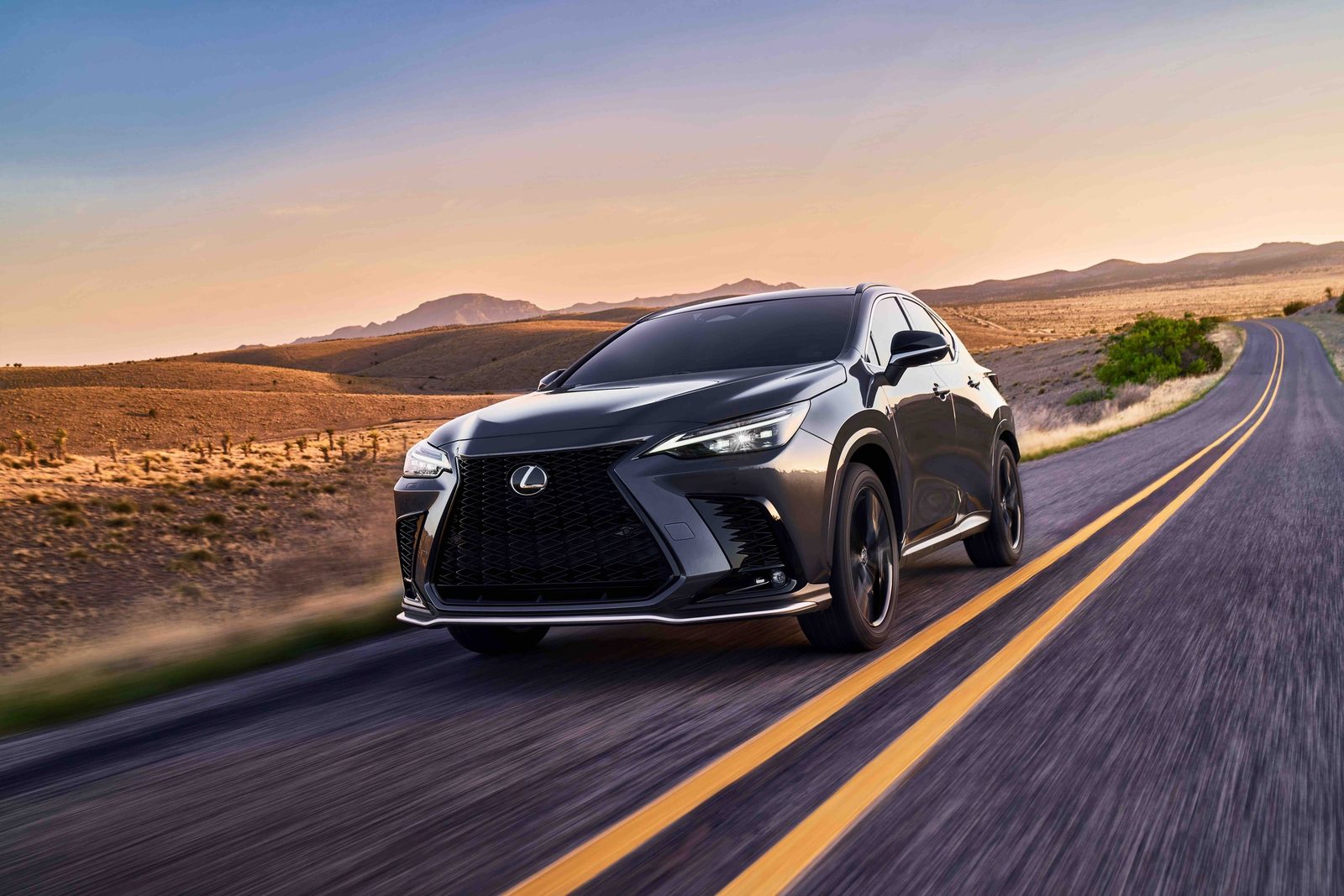 Lexus NX 450h+ 2022 — экстерьер, вид спереди, рынок global