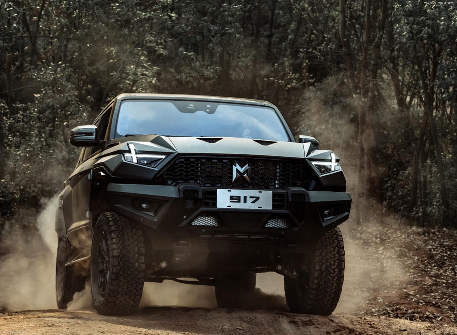 M-Hero 917 EREV 2023 — экстерьер, offroad front 3q, рынок China M-Hero 917 launch reference