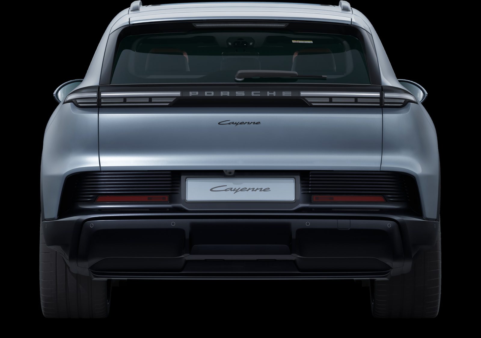 Porsche Cayenne Electric 2026 — экстерьер, вид сзади 3/4, рынок US