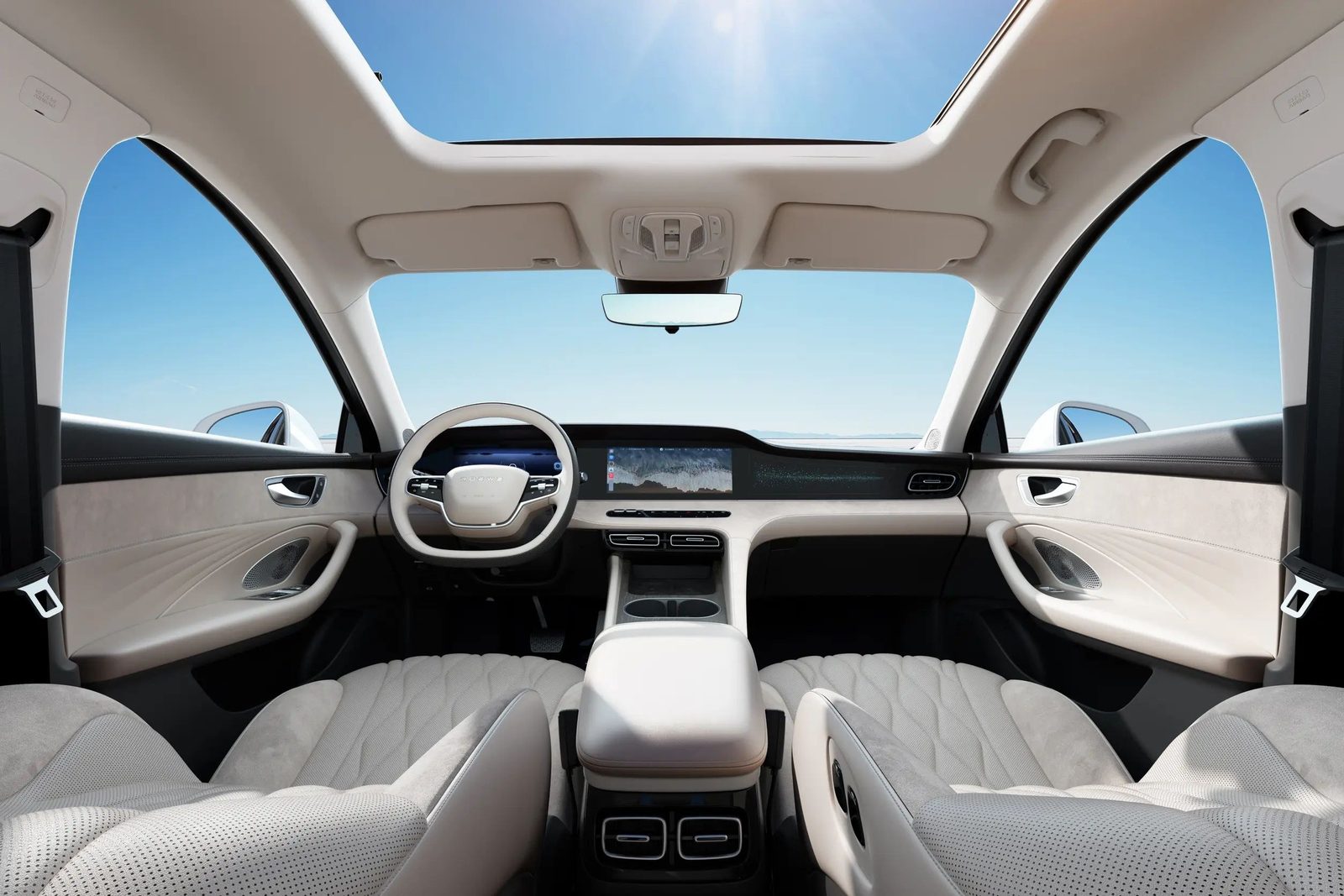 Roewe D7 DMH 2025 — главное фото модели, интерьер, передняя панель, рынок internal_mvp