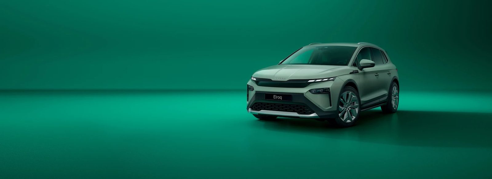 Škoda Elroq 2025 — главное фото модели, экстерьер, вид спереди 3/4, рынок Europe / EV Query only