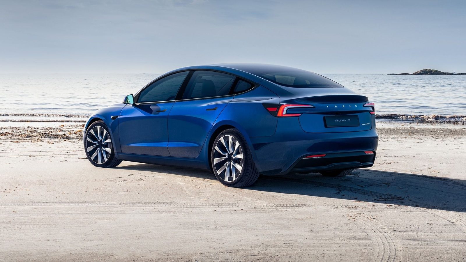 Tesla Model 3 US 2024 — экстерьер, вид сбоку, рынок US / global Model 3 visual proxy