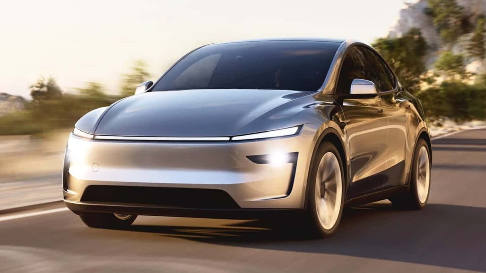 Tesla Model Y US 2025 — экстерьер, вид сбоку, рынок US / global Model Y visual proxy
