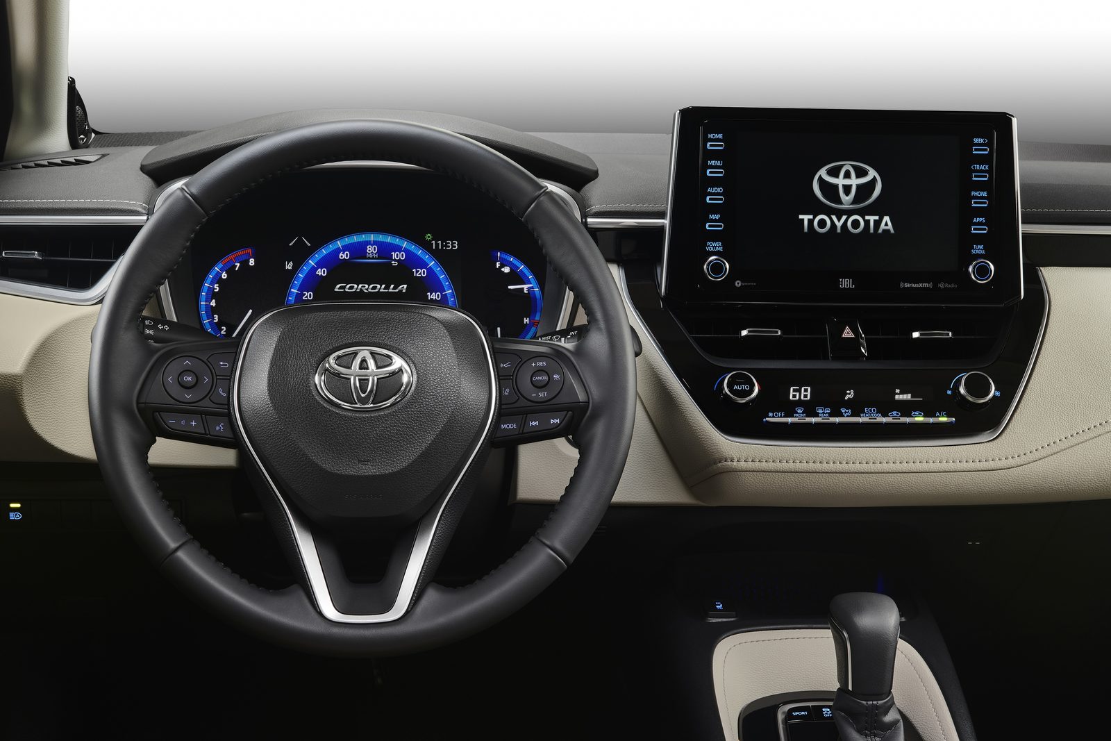 Toyota Levin HEV China 2026 — интерьер, instrument cluster, рынок China / global launch media