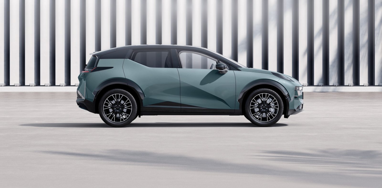 Zeekr X 2026 — экстерьер, side profile green, рынок Global